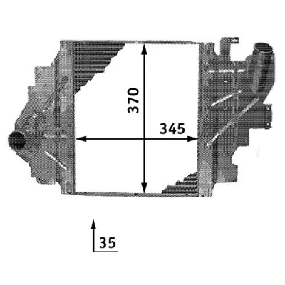 Abbildung von MAHLE ORIGINAL CI 65 000P Ladeluftkühler