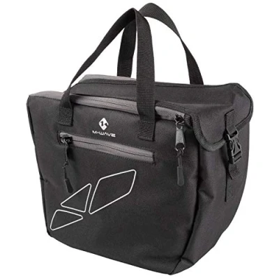 Abbildung von M Wave Unisex Adult Amsterdam Insert Gepäckträgertaschen Organizer, Schwarz, 30 x 14 27 cm