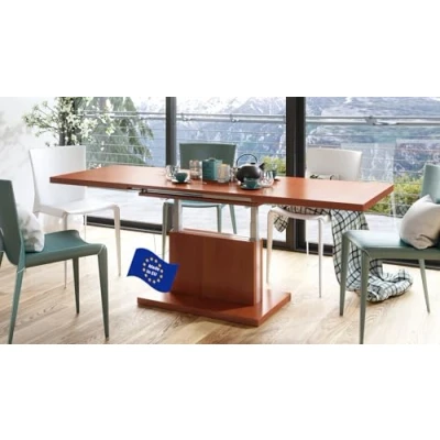 Abbildung von Mazzoni Couchtisch Aston Kirschbaum stufenlos höhenverstellbar ausziehbar 120 bis 200cm