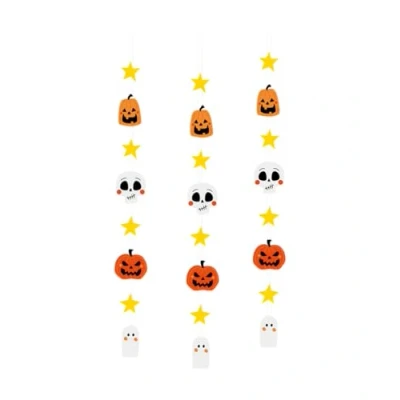 Abbildung von PD Party 7024325 Hängend Partei Flaggen Elegant Ruhig Spezielles Themen Dekoration Halloween, Mehrfarben, 14cm Länge x Breite 120cm Höhe