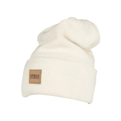 Abbildung von Urban Classics Leatherpatch LONG Mütze, Herren, Größe: One Size, Sand