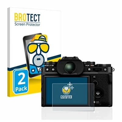 Abbildung von BROTECT Entspiegelungs Schutzfolie für Fujifilm X T5 (2 Stück) Matte Displayschutz Folie, Anti Reflex, Fingerprint