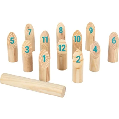 Abbildung von Small Foot Spiel Wikingerspiel Kubb mit Zahlen, Active, Kinderspiel, inkl. Transporttasche