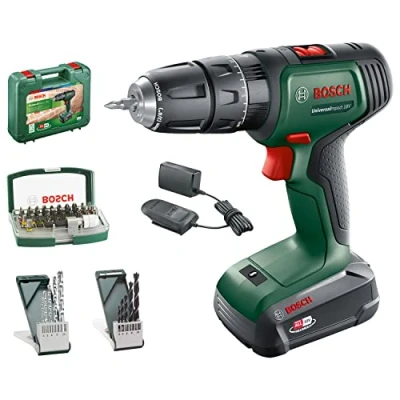 Abbildung von Bosch Akku Schlagbohrschrauber UniversalImpact 18V (1 Akku, 18 Volt System, im Koffer) Amazon Edition