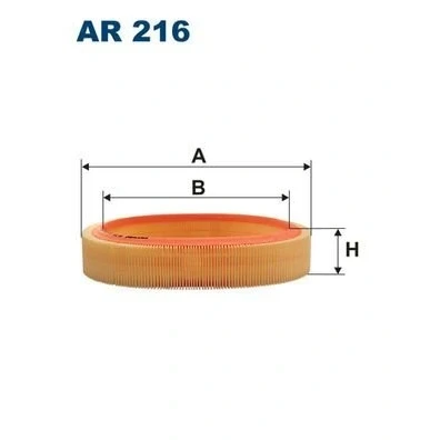 Abbildung von FILTRON AR 216 Luftfilter 61,5 295 Filtereinsatz OPEL: Ascona B Limousine, Rekord E1 Manta FORD: Taunus, Taunus 20M