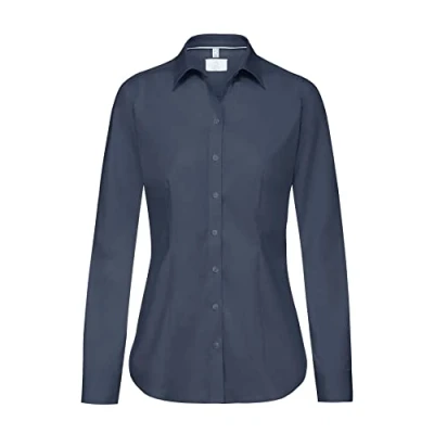 Abbildung von Greiff Langarmbluse Corporate Bluse PREMIUM Damen OEKO TEX® Pflegeleicht Marine 48