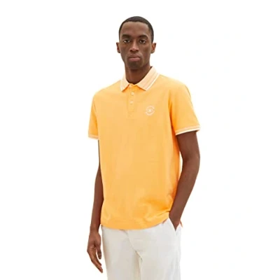 Abbildung von TOM Tailor Basic Poloshirt, Herren, Größe: Large, Washed out orange
