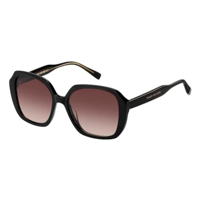 Abbildung von Tommy Hilfiger Damen TH 2105/S 807/HA Gläser SONNENBRILLEN Acetat Schwarz Braun Quadratisch Schattiert