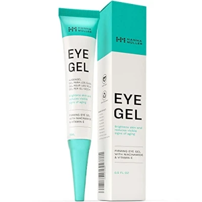 Abbildung von Straffendes Augengel gegen dunkle Augenringe und Schwellungen unter den Augen, Anti Aging Serum zur Reduzierung von feinen Linien Fältchen, hellt die Augenpartie auf, 15 ml