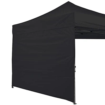 Abbildung von ABCCANOPY Pavillon Seitenwände für 2,5x2,5m Gartenpavillon Seitenteile,Partyzelt,Faltpavillon,Wasserdicht,ohne Fenster,Schwarz