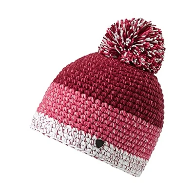 Abbildung von Ziener Unisex Intercontinental Bommel Mütze warm gestrickt Fleece Futter, polo pink, Einheitsgröße EU