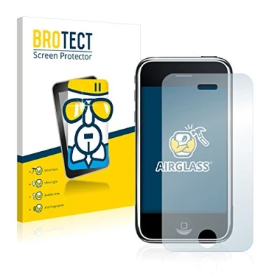 Abbildung von BROTECT Schutzglas für Apple iPhone 3G Schutzfolie Panzer Folie Glas [Extrem Kratzfest 9H, Anti Fingerprint, Ultra Transparent]