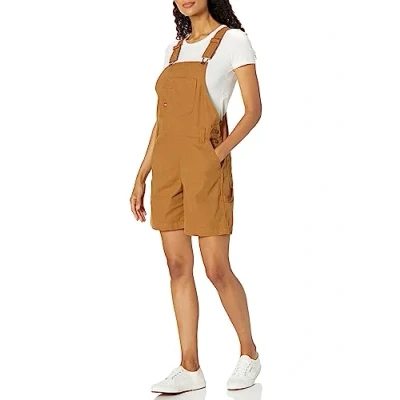 Abbildung von Dickies Damen 7in Bib Shortalls, Braune Ente, Large