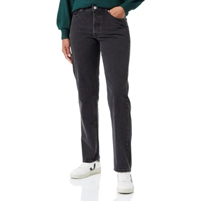 Abbildung von JACK&amp;JONES Damen JXSEOUL Straight MW Jeans R3049 DNM Jeanshose, Black Denim, 25W / 32L