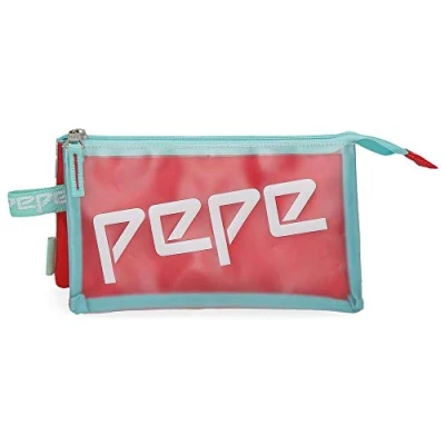 Abbildung von Pepe Jeans Cristal Dreifaches Federmäppchen Mehrfarbig 22x12x5 cms Polyester und PVC
