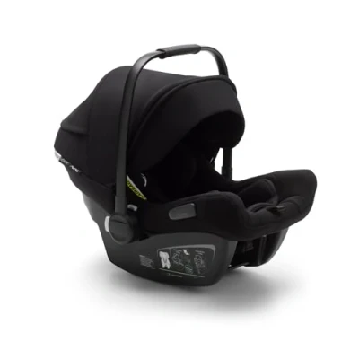 Abbildung von Bugaboo Turtle Air by Nuna, komfortabler Autokindersitz für Babys und Kleinkinder, ultra leicht, sicher praktisch, mit Sonnendach Guckloch, schwarz