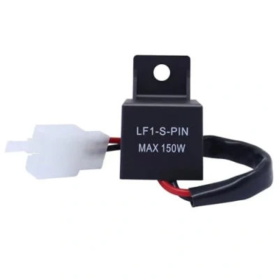 Abbildung von Kardne LED Blinker Relais,12V Motorrad 2 Polig, Universal Blinkrelais Lastunabhängig, Blinkfrequenzkontroll Relais, LF1 S PIN Max 150W Blinkerrelais (12V Polig)