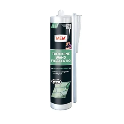 Abbildung von MEM Trockene Wand Fix &amp; Fertig, Dauerhafte Horizontalsperre für durchgängige Lagerfugen, Anwendungsfertig, Einfache und schnelle Anwendung, 290 ml