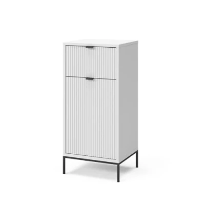 Abbildung von Vicco Midischrank Eliza, Weiß, 40 x 87 cm mit Tür und Schublade