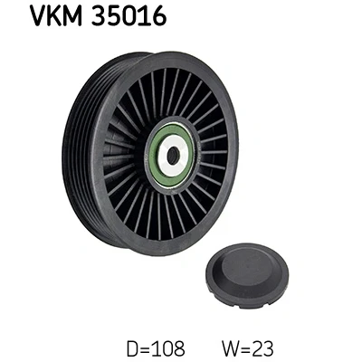 Abbildung von SKF VKM 35016 Umlenkrolle MERCEDES BENZ: Sprinter 3.5 t Kastenwagen, Vito Tourer, CLS Coupe, OPEL: Vectra C Caravan, Limousine, Signum CC