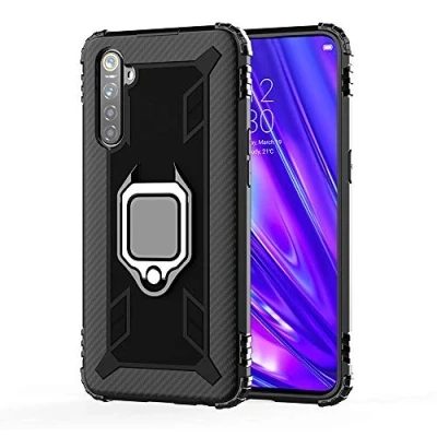 Abbildung von TANYO Hülle für Sony Xperia 10 II (Sony ii), Schutzhülle TPU Silikon Armor Handyhülle mit Ständer, Stoßfeste Silikonhülle Bumper, Schwarz