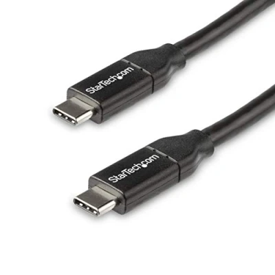 Abbildung von StarTech.com USB C auf Kabel mit 5A Power Delivery St/St 50cm 2.0 IF zertifiziert Typ (USB2C5C50CM)