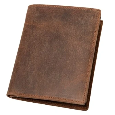Abbildung von Alassio 42240 Geldbörse im Hochformat, Herren und Damen Portemonnaie aus Echtleder mit Münzfach, 2 Scheinfächer 7 Kartenfächer für Kreditkarten, Brieftasche in braun, ca 12 x 9,5 cm