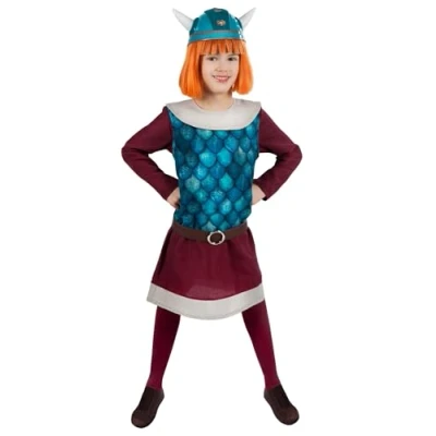 Abbildung von Maskworld Kostüm Wickie für Kinder, Hochwertiges Lizenzkostüm des schlauen Wikingers aus der animierten T