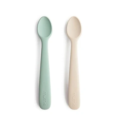 Abbildung von Mushie Baby Löffel Cambridge Blue Sand