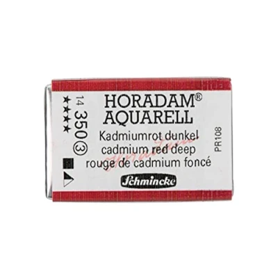 Abbildung von Schmincke HORADAM® AQUARELL feinste Künstler Aquarellfarben, 350 Kadmiumrot dunkel, 14 043, 1/1 Näpfchen