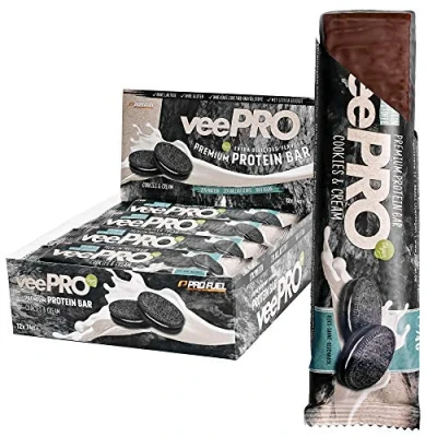 Abbildung von ProFuel veePRO Protein Riegel Cookies &amp; Cream 12x74 g