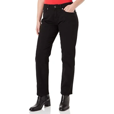 Abbildung von Love Moschino Womens Garment Dyed Skinny 5 Pocket Trousers Casual Pants, Black, 28