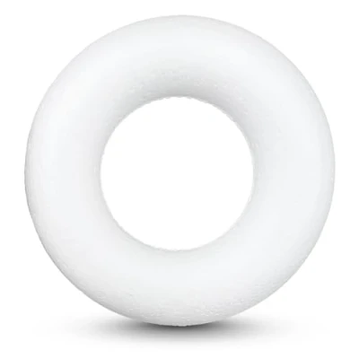 Abbildung von Netuno 10 Stück Styropor Ringe cm Vollringe Polystyrol Kränze weiß Rohlinge für Adventskranz aus Deko Ostern Weihnachten Hochzeit Blumenkranze Schaumkranze Tischdeko Styropr