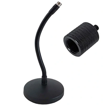 Abbildung von keepdrum SH01 Schwanenhals Tischstativ + SA Gewindeadapter 5/8&quot; Female 1/4&quot; Male