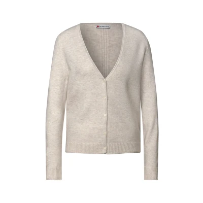 Abbildung von Street One Damen 2515370 Kurzer Cardigan, tusk Cream Mel, 44