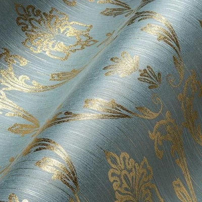 Abbildung von Architects Paper Textiltapete &quot;Metallic Silk&quot;, Barock matt glänzend, Ornament Tapete