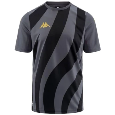 Abbildung von Kappa Tshirt print, Herren, Größe: Small, Grey charcoal/black