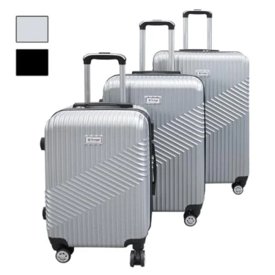 Abbildung von Trolley Set Reisekoffer 3 teilig ABS Hartschale für Jede Reise Silber