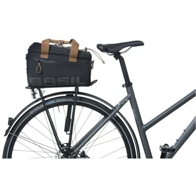 Abbildung von Basil Miles Tarpaulin Fahrradtasche, Schwarz, 32 x 19 21 cm