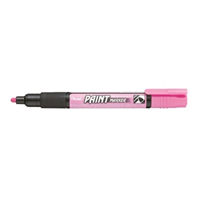 Abbildung von Pentel MMP20 PO Permanent Marker 2,0 mm Rundspitze Lackmarker, 1 Stück, rosa