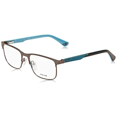 Abbildung von Police Unisex VK571 Sunglasses, Total Shiny Ruthenium W/Matt/Sandblasted, 50