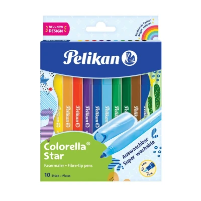 Abbildung von Pelikan Filzstift Colorella Star C 302/10, (10 tlg), mit feiner Rundspitze