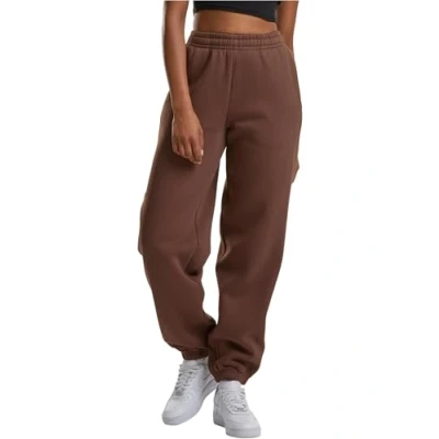 Abbildung von Urban Classics Fluffy Jogginghose, Damen, Größe: 4XL, Chocolatebrown