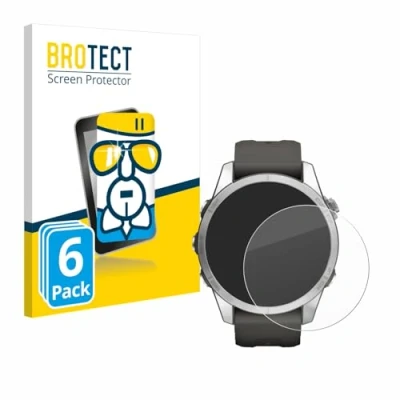 Abbildung von BROTECT Schutzglas für Garmin Fenix 7S Pro Solar (42 mm) (6 Stück) Schutzfolie Panzer Folie Glas [Extrem Kratzfest 9H, Anti Fingerprint,