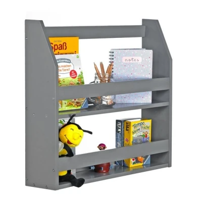 Abbildung von Homestyle4u 1997, Wandregal Grau, Hängeregal Küchenregal Bücherregal Regal Holz
