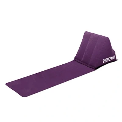 Abbildung von CKB Ltd® The Chill Out Tragbare Strandstuhl Campingstuhl Schlauchboot Lounger with Wedge Shape Back Cushion Lesekissen Keilkissen Nackenkissen Perfekt für Camping und Festivals 3 Farben zur Auswahl (Purple)