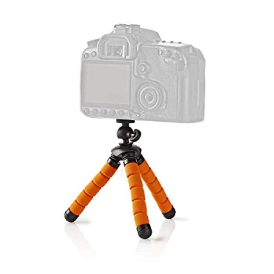 Abbildung von TronicXL 13cm Mini Tisch Kamera Stativ flexibel kompatibel für Canon Nikon Samsung Kodak Panasonic Sony Fuji Rollei Digitalkamera Kompaktkamera Camcorder Flexibles Kamerastativ Halterung Fotostativ