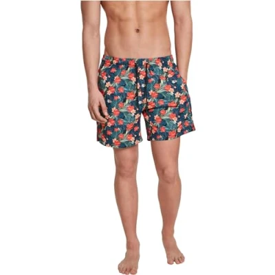 Abbildung von Urban Classics B T Pattern Badeshorts, Herren, Größe: 4XL, Black