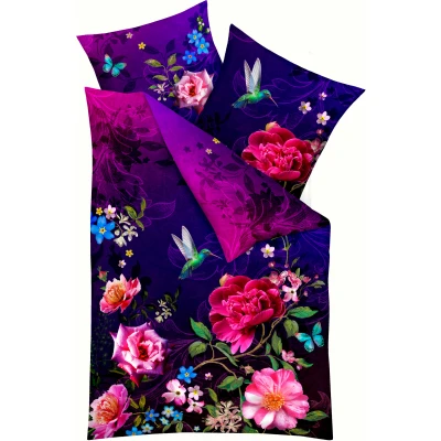 Abbildung von Kaeppel Bettwäsche &quot;Dark Botanical&quot;, Mit Blumenmuster