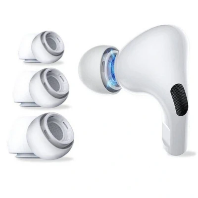 Abbildung von cofi1453 Silikon Ohrstöpsel für Apple Airpods Pro 3er Pack In Ear Kopfhörer